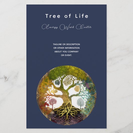 Lebensbaum | Jahreszeiten Flyer (Hinten)