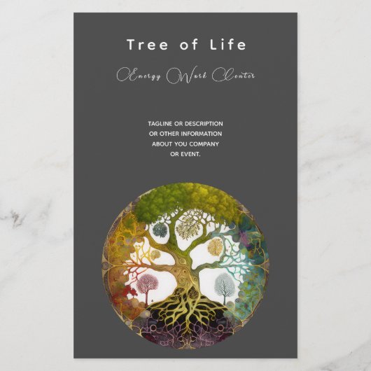 Lebensbaum | Jahreszeiten Flyer (Hinten)