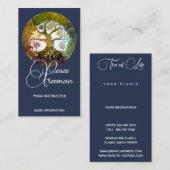 Lebensbaum | Jahreszeiten Visitenkarte (Vorne/Hinten)