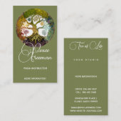 Lebensbaum | Jahreszeiten Visitenkarte (Vorne/Hinten)