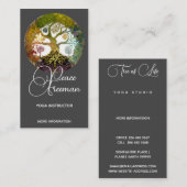 Lebensbaum | Jahreszeiten Visitenkarte (Vorne/Hinten)