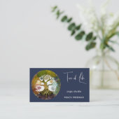 Lebensbaum | Jahreszeiten Visitenkarte (Stehend Vorderseite)