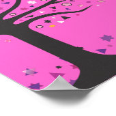 Lebensbaum Jüdisches Geburtszeugnis Poster (Ecke)