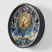 Lebensbaum - Jugendstil Uhr (Winkel)