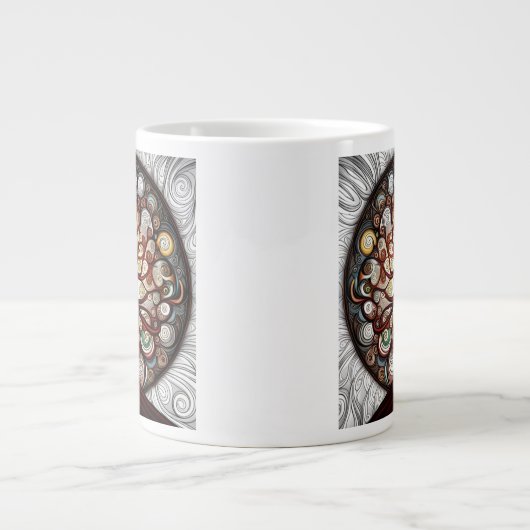 Lebensbaum Jumbo-Tasse (Vorderseite)