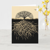 Lebensbaum Karte (Gelbe Blume)