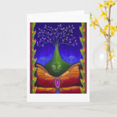 Lebensbaum Karte (Gelbe Blume)