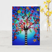 LEBENSBAUM KARTE (Gelbe Blume)