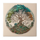 Lebensbaum, keltische Knochen Fliese (Vorderseite)