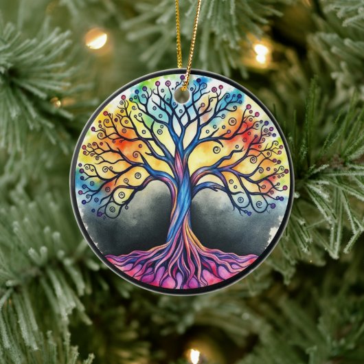Lebensbaum Keramik Ornament (Baum)