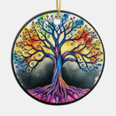 Lebensbaum Keramik Ornament (Vorne)