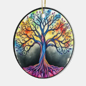 Lebensbaum Keramik Ornament (Links)
