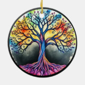 Lebensbaum Keramik Ornament (Hinten)