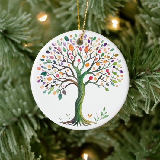 Lebensbaum Keramik Ornament (Baum)