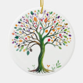 Lebensbaum Keramik Ornament (Vorne)