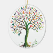 Lebensbaum Keramik Ornament (Links)