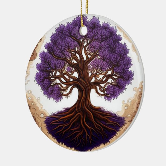 Lebensbaum Keramik Ornament (Links)