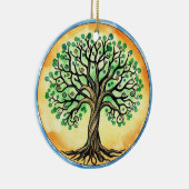 Lebensbaum Keramik Ornament (Rechts)