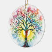 Lebensbaum Keramik Ornament (Links)