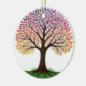 Lebensbaum Keramik Ornament (Links)
