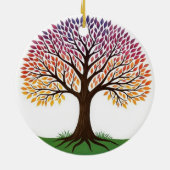 Lebensbaum Keramik Ornament (Hinten)