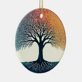 Lebensbaum Keramik Ornament (Rechts)