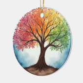 Lebensbaum Keramik Ornament (Links)