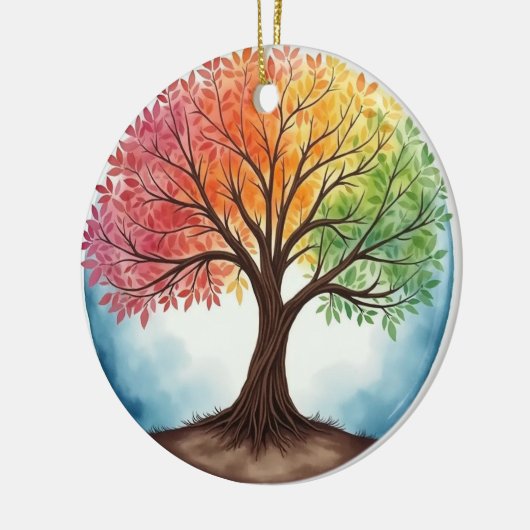 Lebensbaum Keramik Ornament (Links)