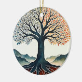 Lebensbaum Keramik Ornament (Links)