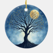 Lebensbaum Keramik Ornament (Hinten)