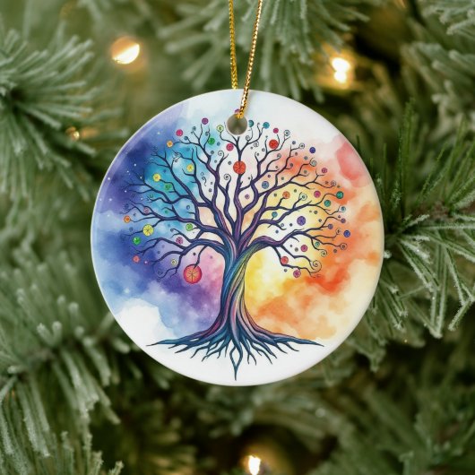 Lebensbaum Keramik Ornament (Baum)