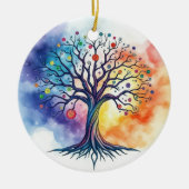 Lebensbaum Keramik Ornament (Vorne)