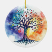 Lebensbaum Keramik Ornament (Hinten)