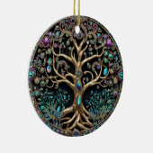 Lebensbaum Keramik Ornament (Rechts)