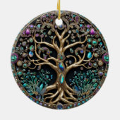 Lebensbaum Keramik Ornament (Hinten)