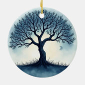 Lebensbaum Keramik Ornament (Hinten)