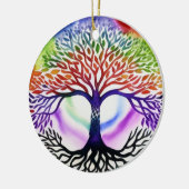 Lebensbaum Keramik Ornament (Links)
