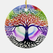 Lebensbaum Keramik Ornament (Hinten)
