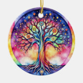 Lebensbaum Keramik Ornament (Vorne)