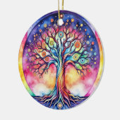 Lebensbaum Keramik Ornament (Links)