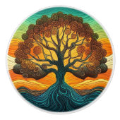 Lebensbaum Keramikknauf (Vorderseite)