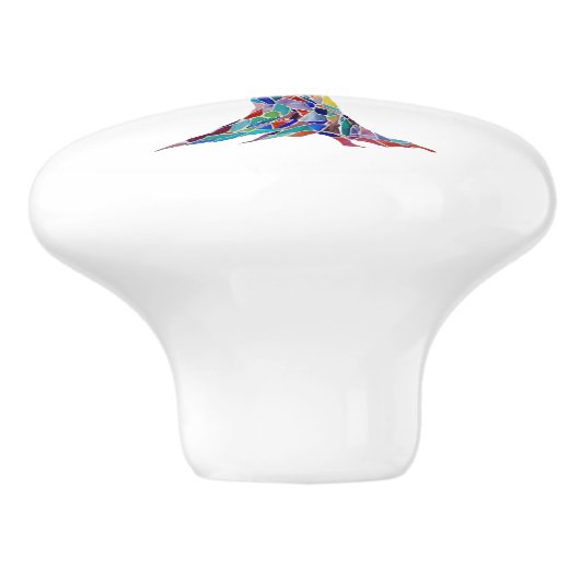 Lebensbaum keramikknauf (Seitenansicht)