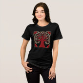 Lebensbaum Kunst Tri-Blend Shirt (Vorderseite voll)