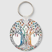 Lebensbaum lebhaft schlüsselanhänger (Rückseite)