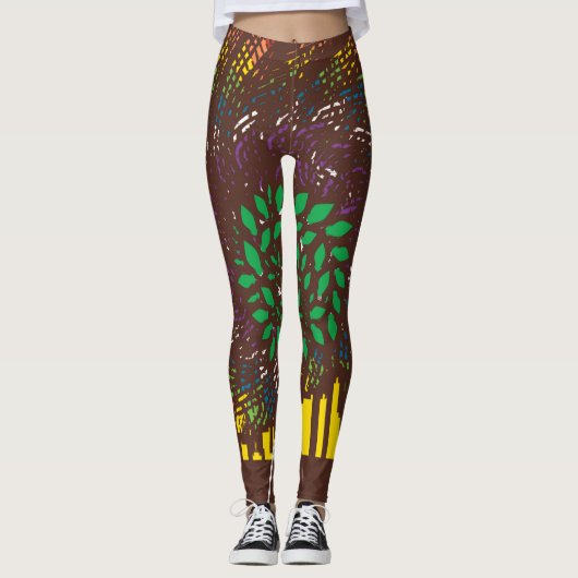 Lebensbaum Leggings (Vorderseite)