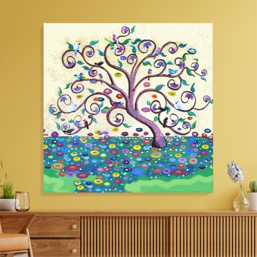 Lebensbaum Leinwanddruck (Insitu (Wohnzimmer))