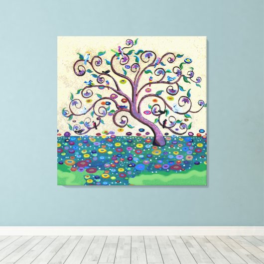 Lebensbaum Leinwanddruck (Insitu (Holzboden))