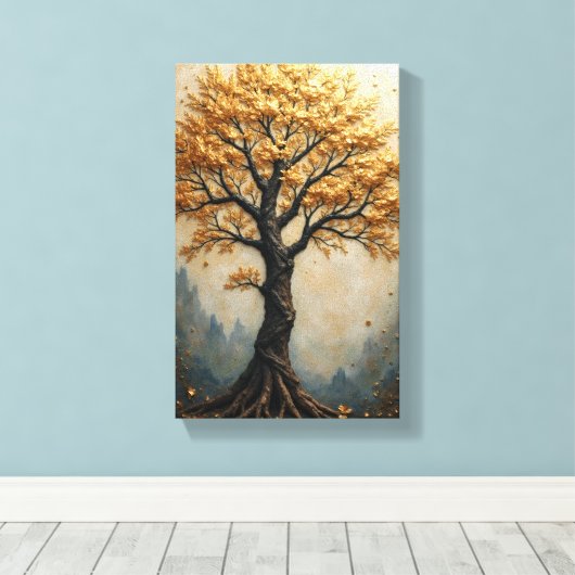 Lebensbaum Leinwanddruck (Insitu (Holzboden))