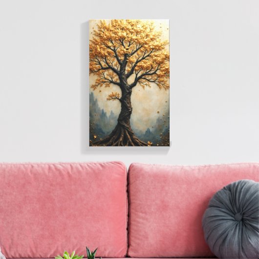 Lebensbaum Leinwanddruck (Insitu (Wohnzimmer))