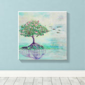 Lebensbaum Leinwanddruck (Insitu (Holzboden))